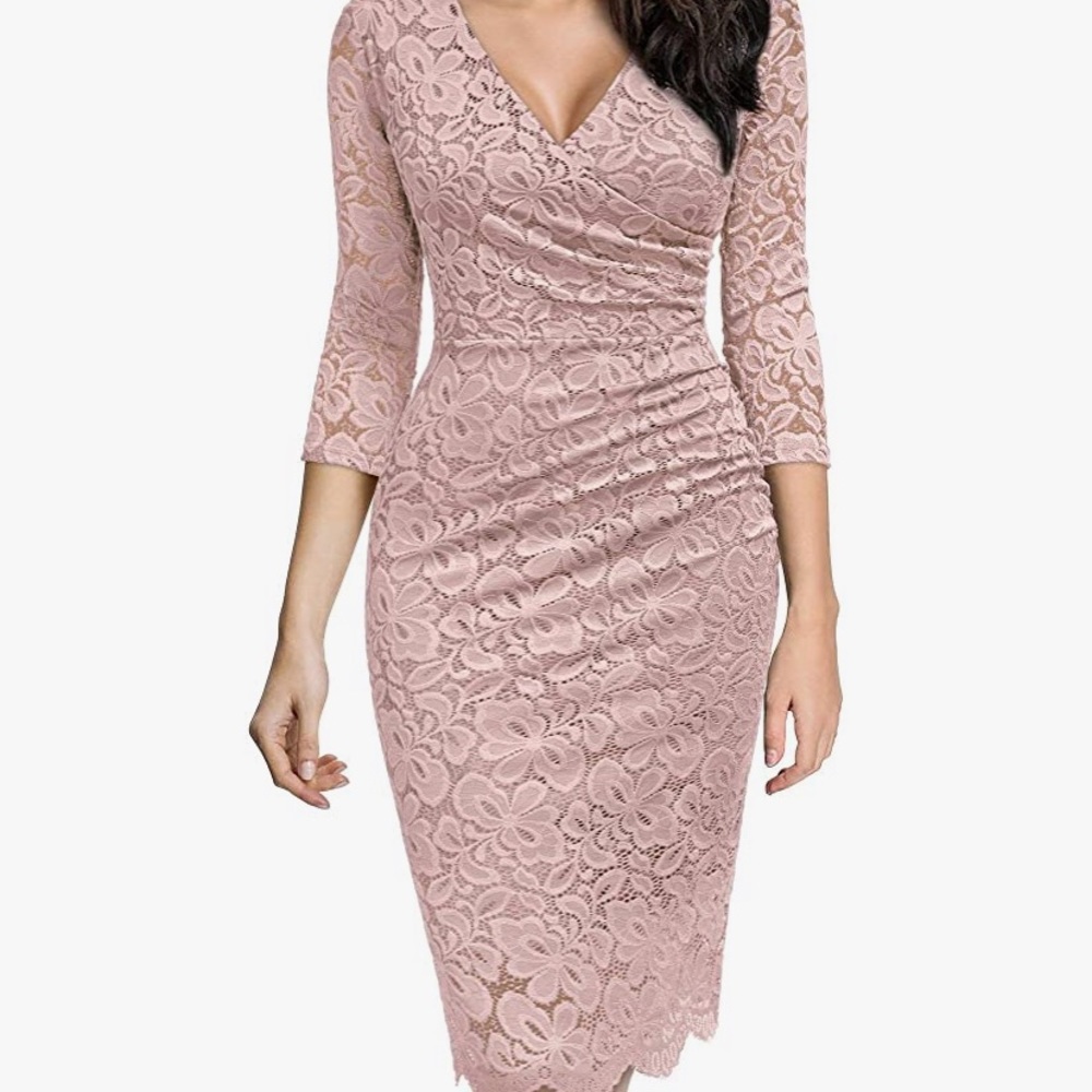 Women’s V-necklace Lace dress
